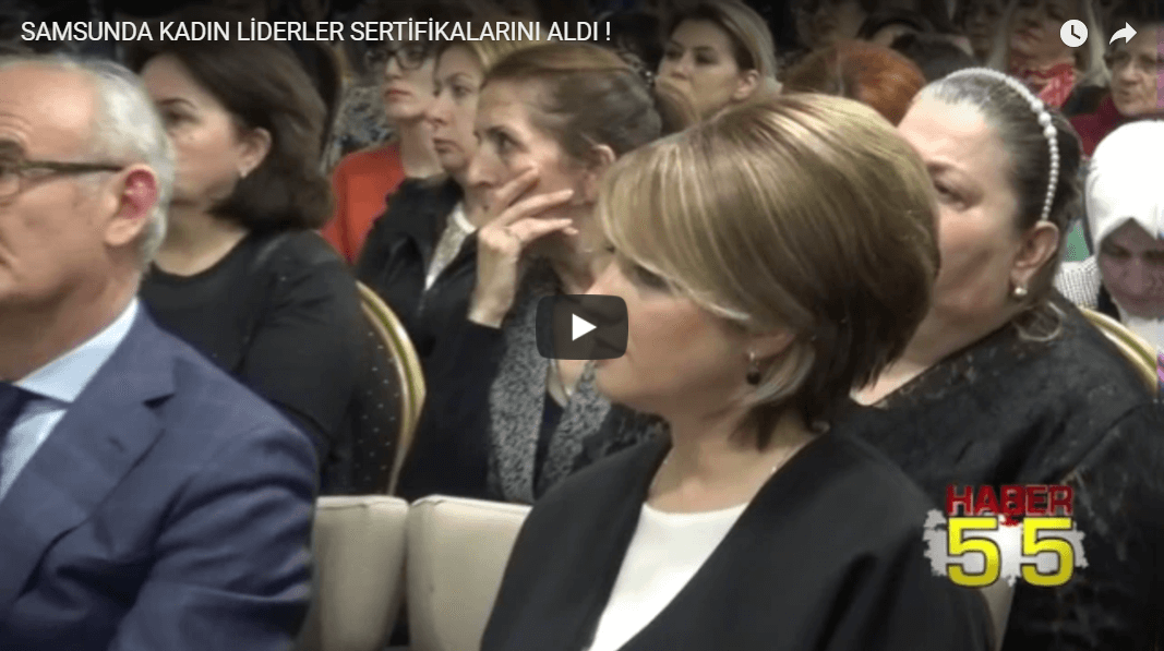 SAMSUNDA KADIN LİDERLER SERTİFİKALARINI ALDI