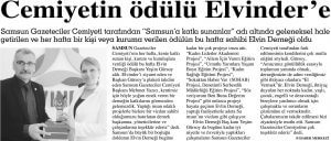 Samsun Gazeteciler Cemiyeti Ödülü Haberler görseli