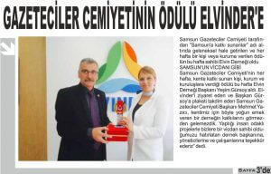 Samsun Gazeteciler Cemiyeti Ödülü Haberler görseli