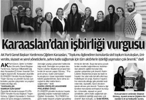 Sn. Mv. Çiğdem Karaaslan'nın ELVİN'i ziyareti haberler görseli