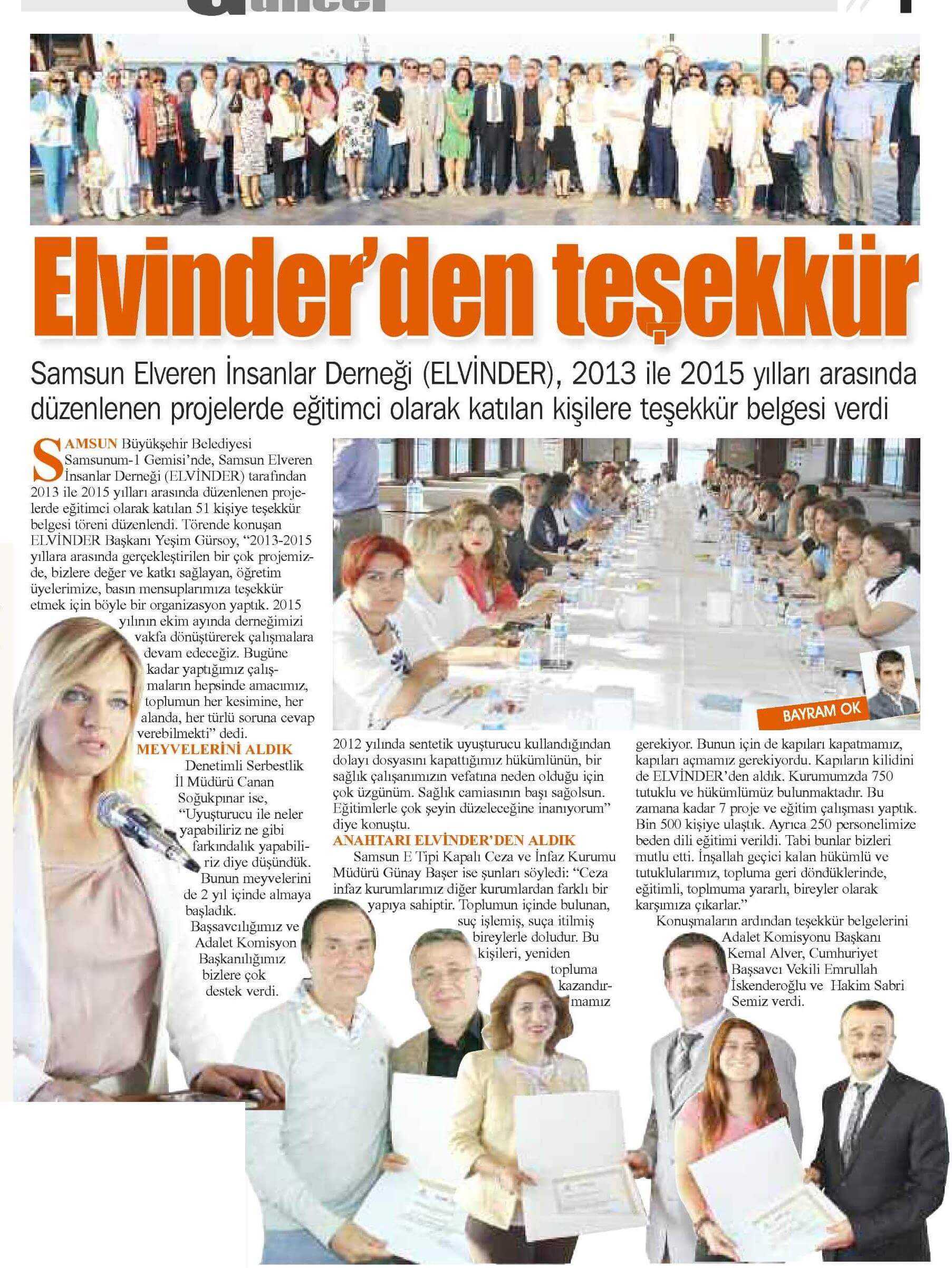 ELVİNDER STK İşbirliği Haberler