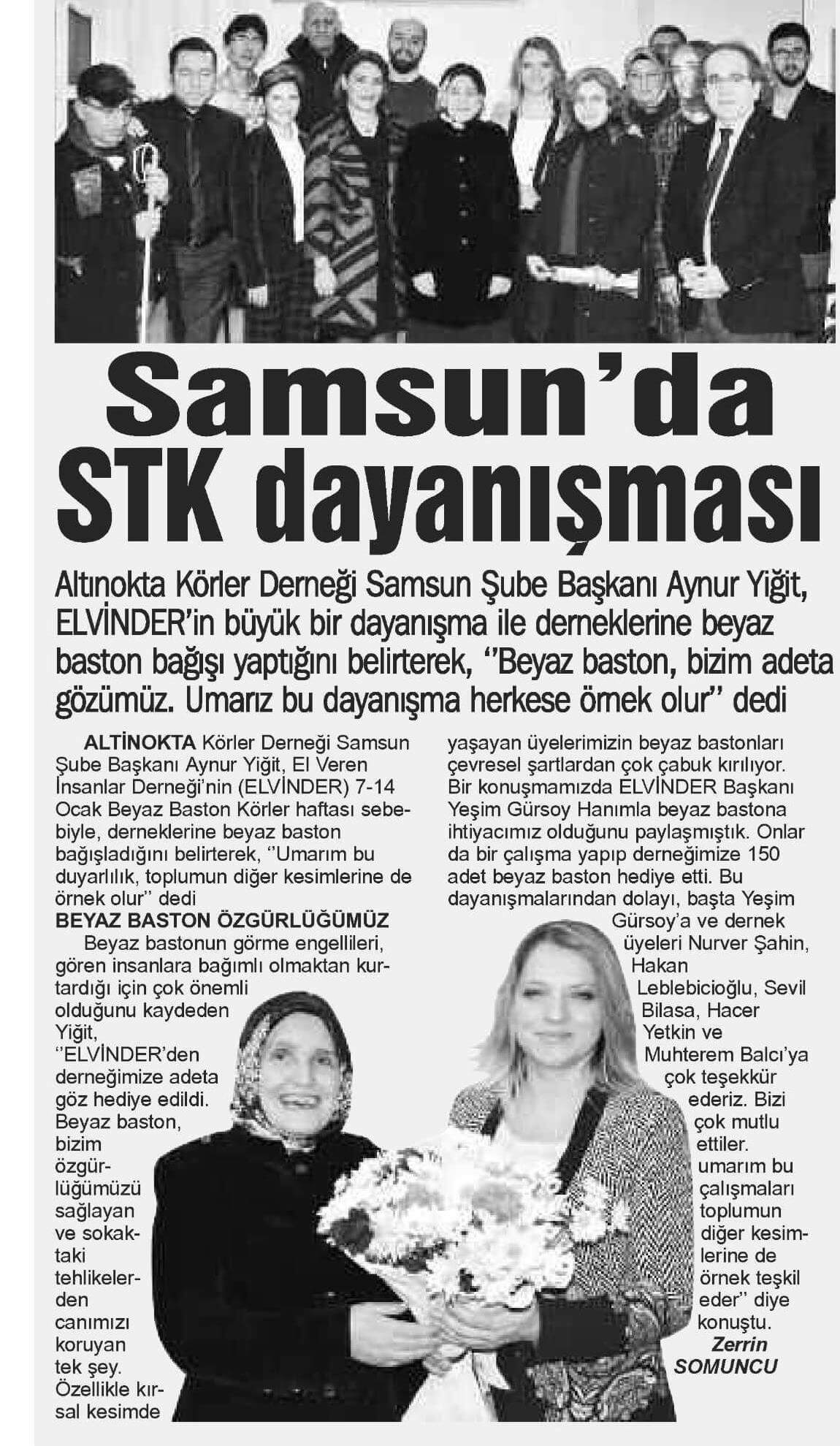 Atıı Nokta Körler Derneği işbirliği haberler