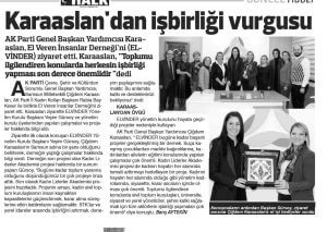 Sn. Mv. Çiğdem Karaaslan'nın ELVİN'i ziyareti haberler görseli