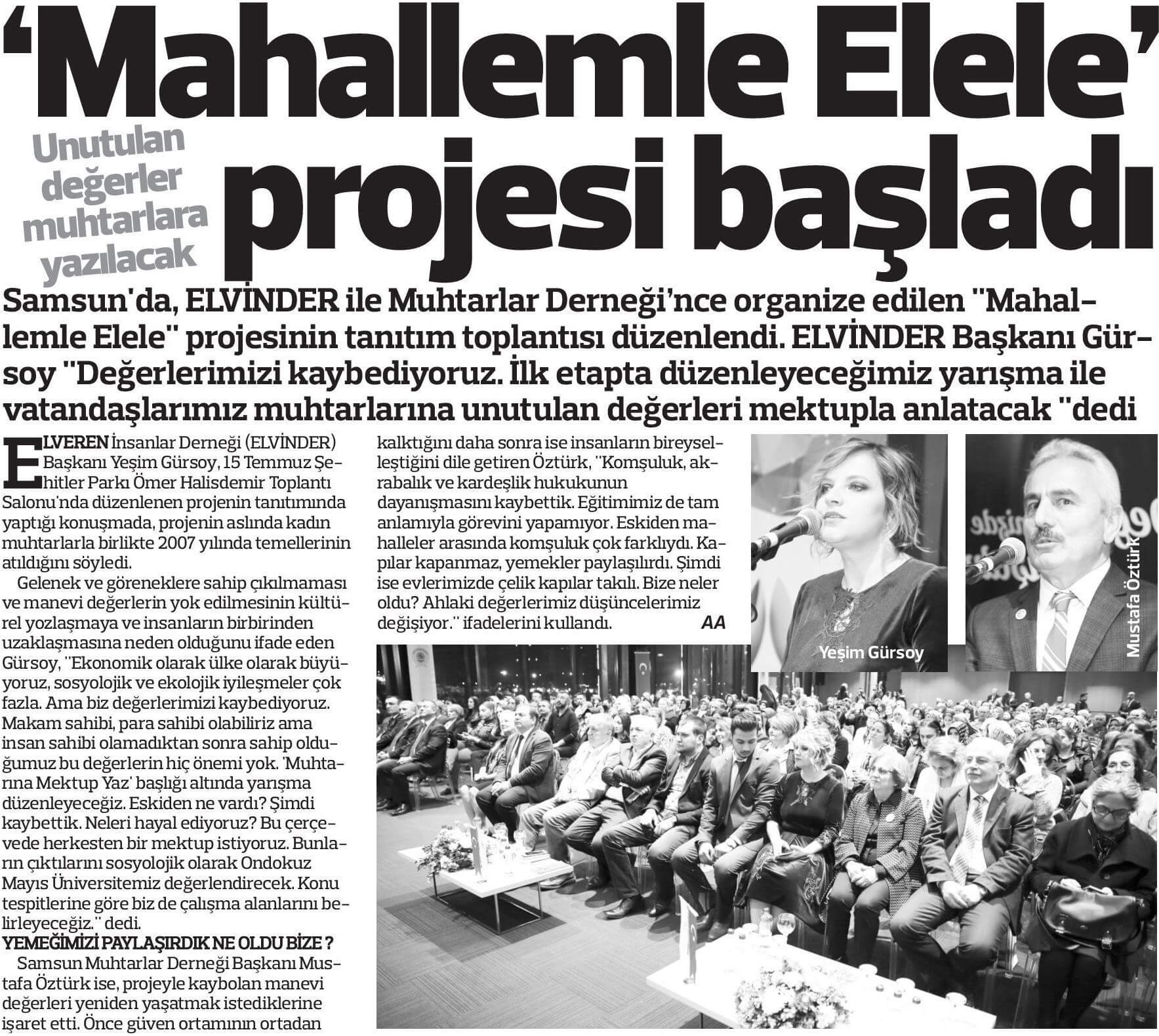 Mahallemle El Ele projesi Açılış Toplantısı Haberler