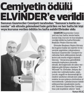 Samsun Gazeteciler Cemiyeti Ödülü Haberler görseli