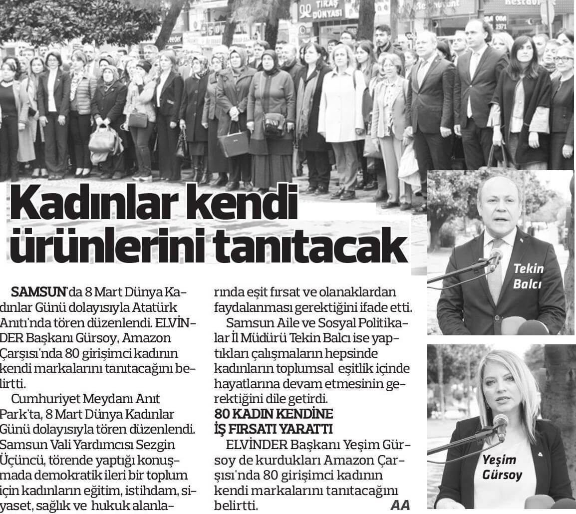 Samsun Amazon Çarşısı haberler