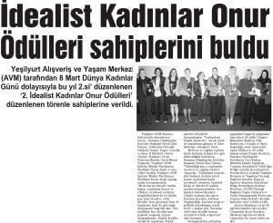 Yeşilyurt İdealist Kadınlar Töreni Haberler görseli
