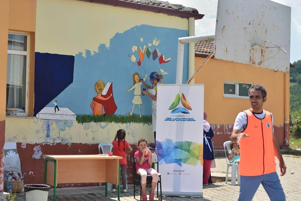 ELVİN ve PTT-DER Düzardıç Köyü Okul Boyama ve Çocuk Şenliği görseli