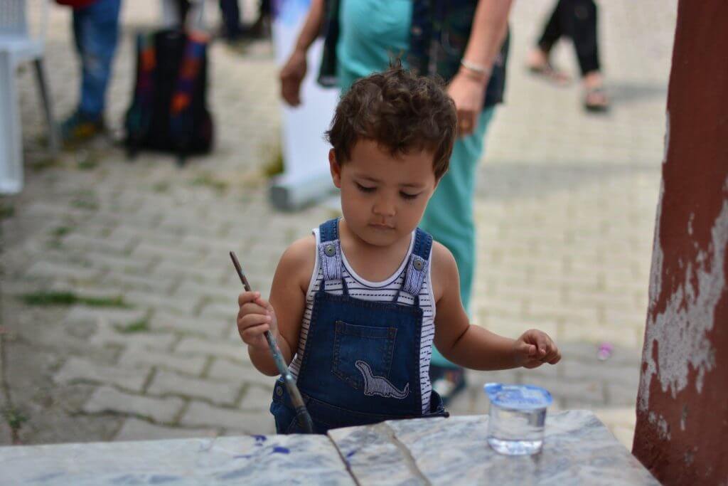 ELVİN ve PTT-DER Düzardıç Köyü Okul Boyama ve Çocuk Şenliği görseli