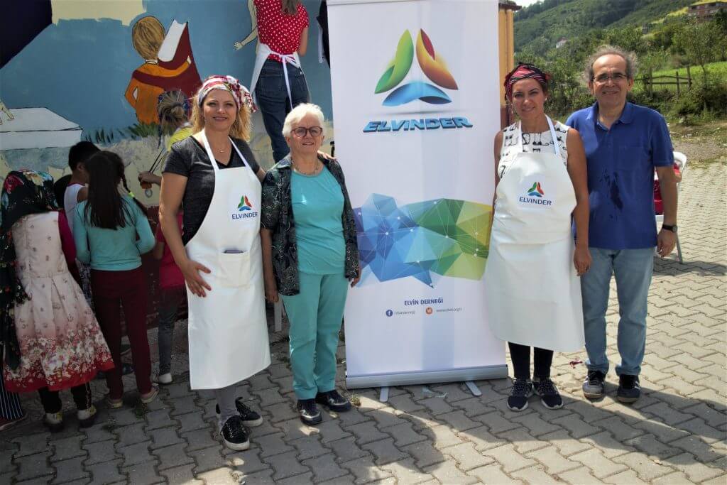 ELVİN ve PTT-DER Düzardıç Köyü Okul Boyama ve Çocuk Şenliği görseli