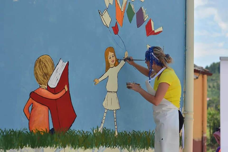 ELVİN ve PTT-DER Düzardıç Köyü Okul Boyama ve Çocuk Şenliği görseli