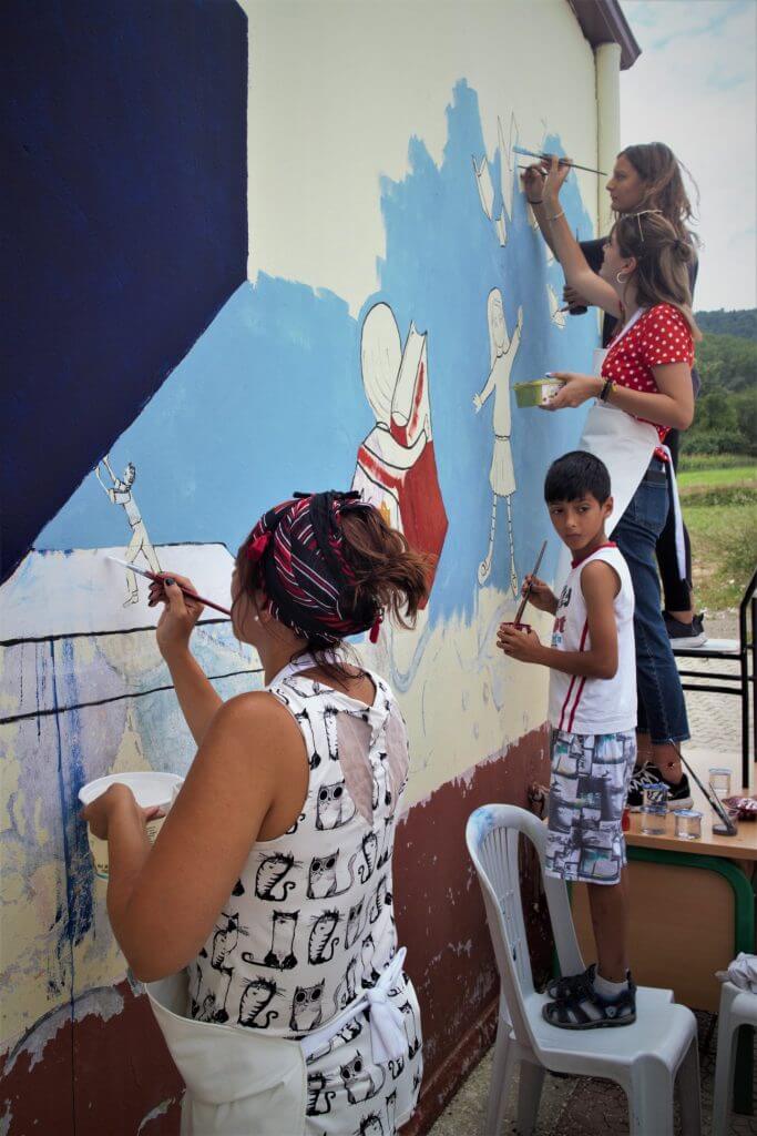 ELVİN ve PTT-DER Düzardıç Köyü Okul Boyama ve Çocuk Şenliği görseli