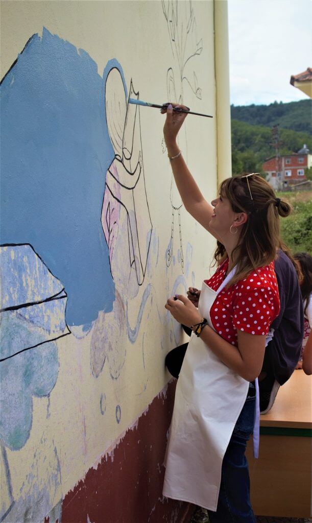 ELVİN ve PTT-DER Düzardıç Köyü Okul Boyama ve Çocuk Şenliği görseli