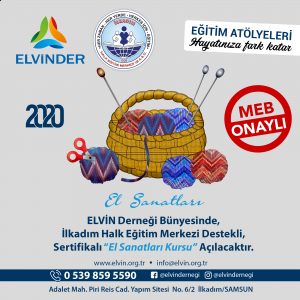 ELVİNDER El Sanatları Kursu Başlıyor görseli
