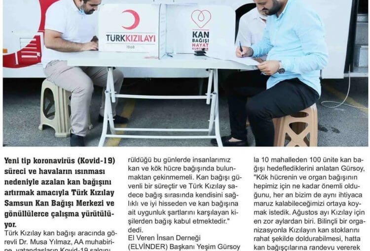 ELVİNDER KIZILAY Kan Bağışı görseli
